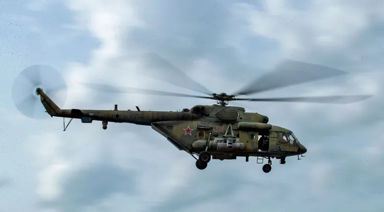 俄軍的Mi-8直升機。翻攝CNN