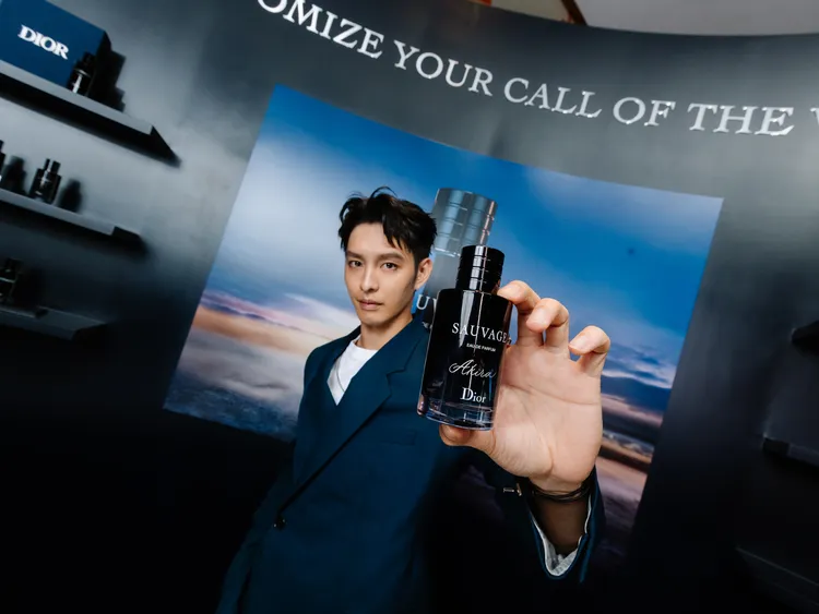他認為曠野之心香氛，最適合和王淨喜愛的Miss Dior香組成情侶香，60ml／3650元、100ml／4950元。品牌提供
