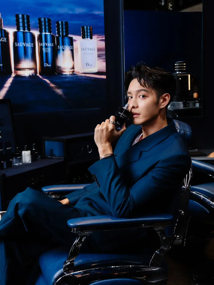 曹佑寧相當推薦快閃店中的男士理容服務。品牌提供