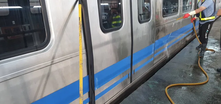 清潔列車。北捷提供