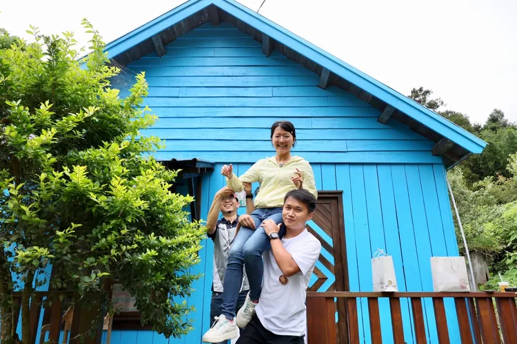 阿里山林鐵愛情列車七夕上路。翻攝畫面