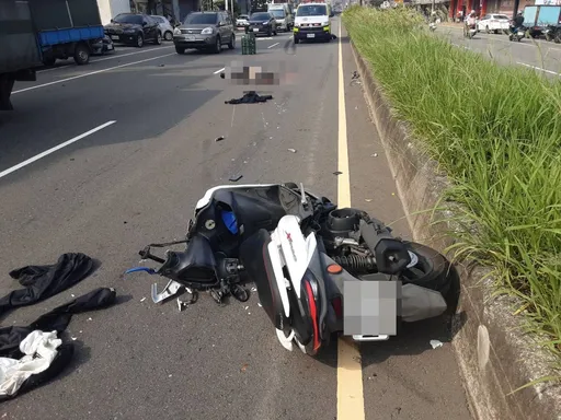 21歲騎士疑擦撞倒地　悚！大貨車閃不及疾駛輾斃