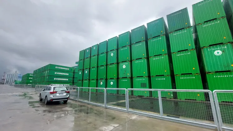 第七貨櫃中心總面積可達149公頃。凃建豐攝