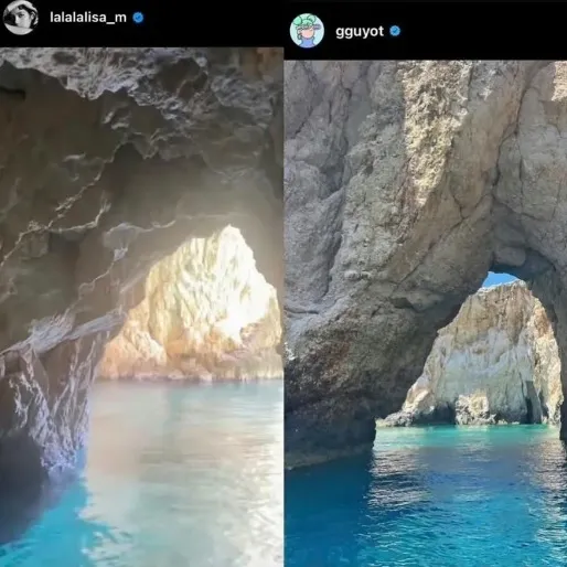 Lisa與LVMH集團二太子妃Geraldine Guyot去同個景點。翻攝 Lisa與Geraldine Guyot的IG