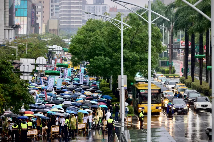 還路於民大遊行。林林攝