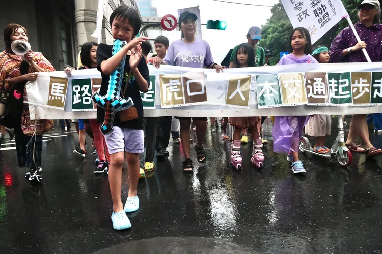 還路於民大遊行。林林攝