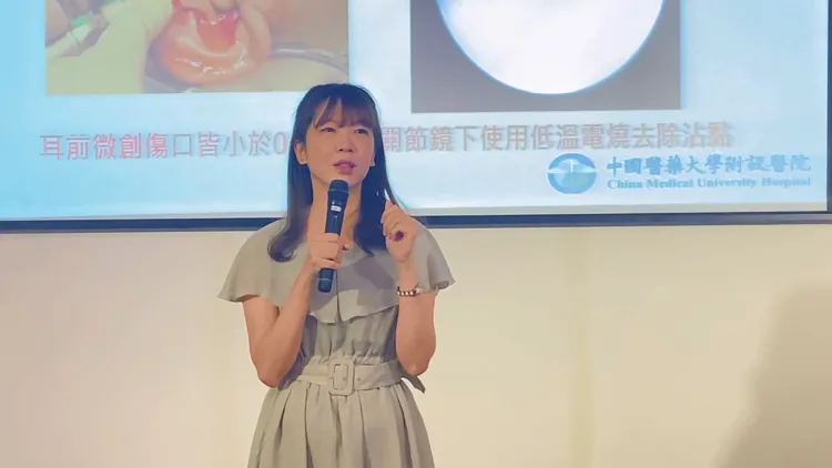 陳老師現身說法。院方提供