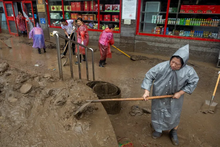 北京街頭。路透社