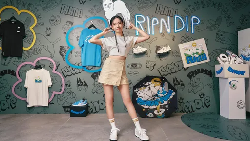 鄉民老婆吳卓源不裝了~ 穿PUMA聯名新作賣萌「比中指」