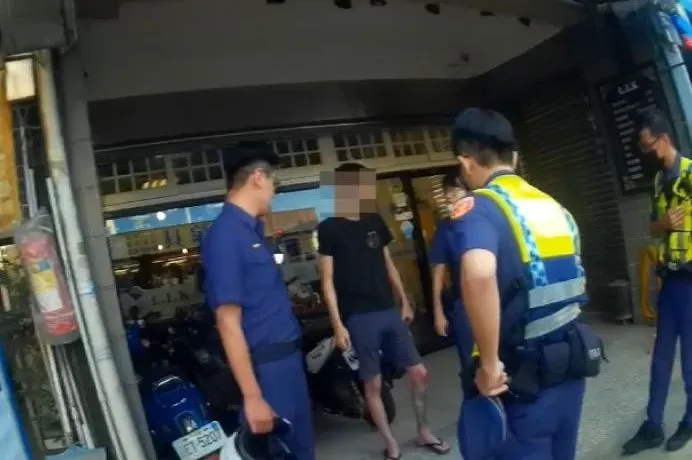 警方到場制止。八德警分局提供