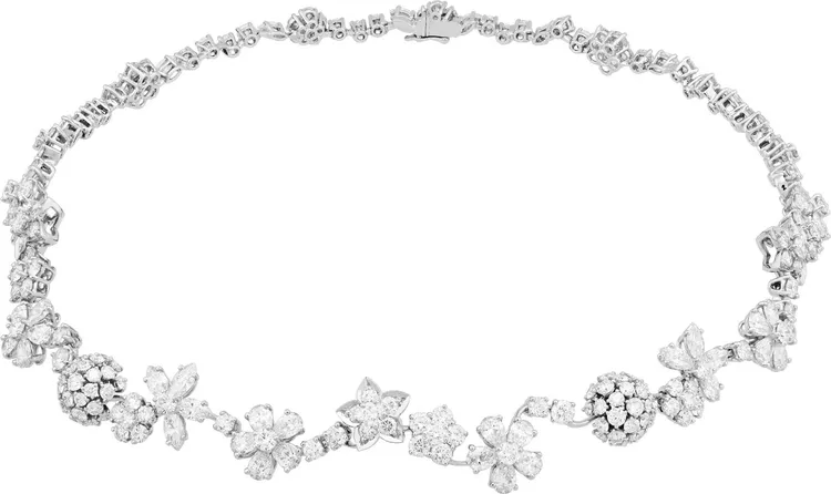 微風獨家Van Cleef & Arpels Folie des Prés項鏈，18K白金,鑽石 / 價格店洽。