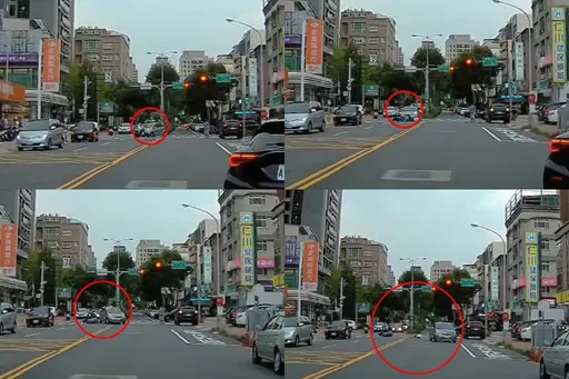 竹北死亡車禍影片!轎車撞倒還繼續開 騎士遭輾2次慘死