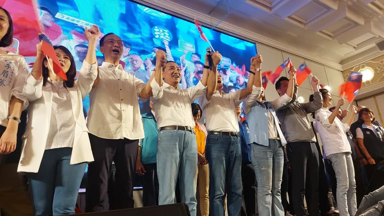 國民黨立委參選人都到場力挺侯友宜。凃建豐攝