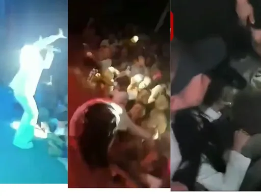 發情影片！女歌手表演中　多名男觀眾扯腿拉褲拖她下1.5公尺舞台