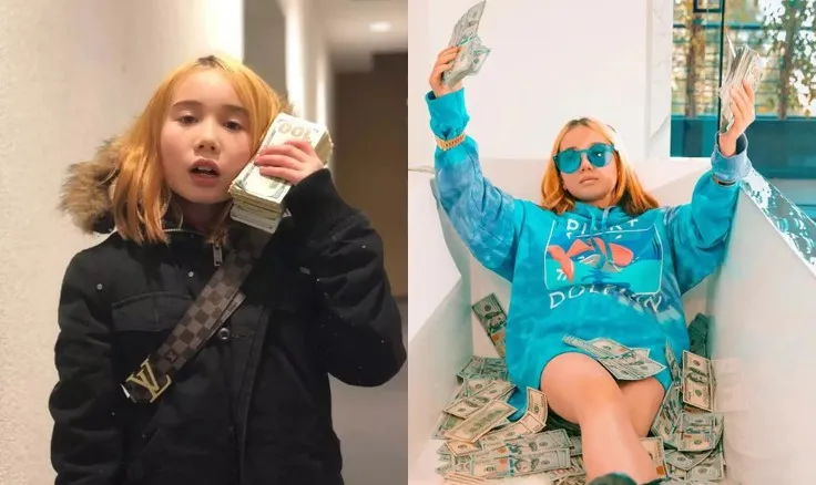 網紅Lil Tay的一貫風格就是炫富、飆髒話。翻攝Instagram/Lil Tay