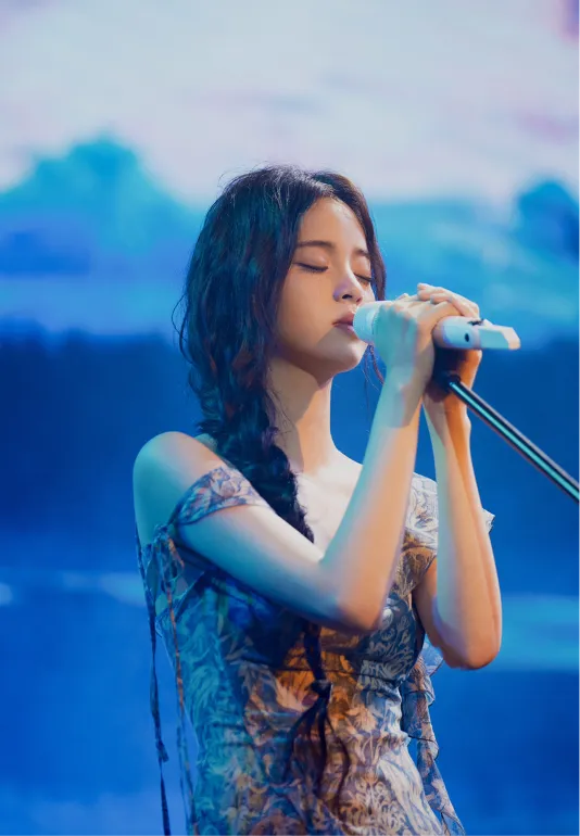 歐陽娜娜祝福粉絲考上理想大學。海蝶音樂提供