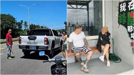 台東球棒隊紅到國外!竟反告外籍遊客 紅衣皮卡男身分曝光