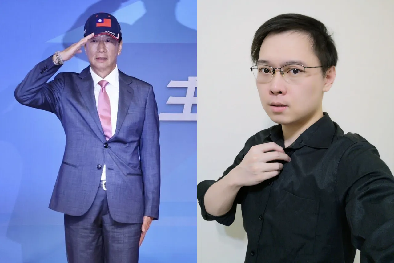 郭台銘(林林攝)宣布參選,由黃士修(取自黃士修臉書)任發言人。