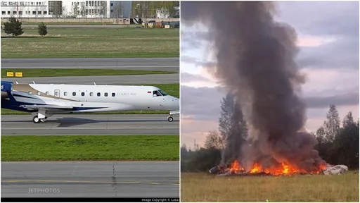 華格納首腦墜機目擊影片曝光　疑背叛普丁遭擊落機毀人亡