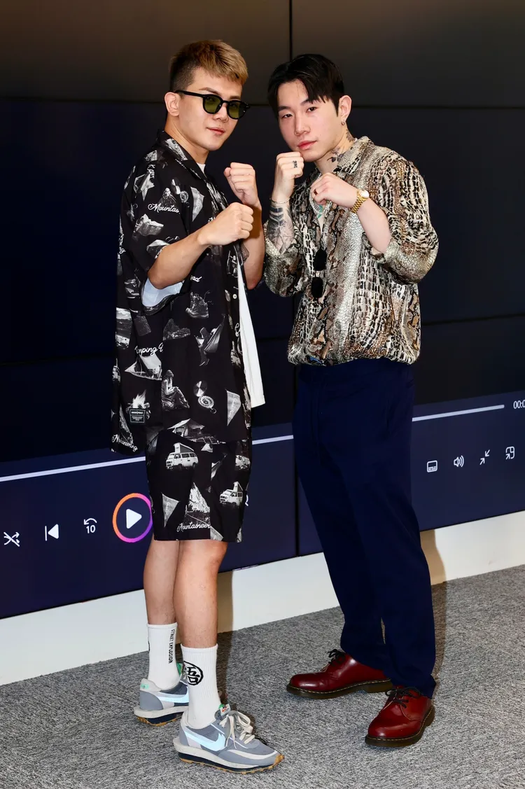 孫生（左）和尼克星。彭欣偉攝