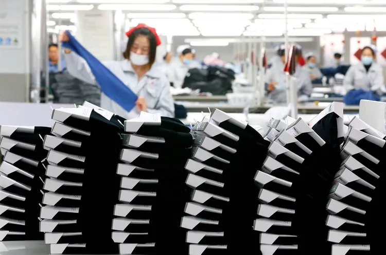 中國的工廠薪資在近10年左右，上漲了約122%。資料照片