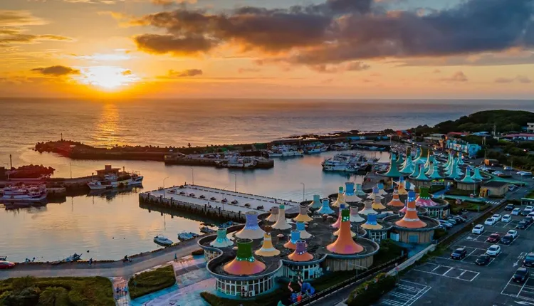 富基漁港魚貨直銷中心。漁業處提供