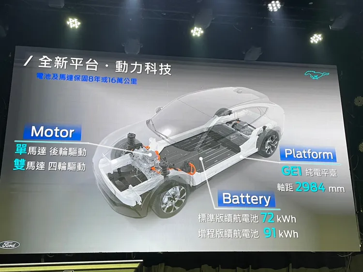 入門的Select車型採用單馬達設定，Premium及GT車型則均為雙馬達四輪驅動規格。林浩昇攝
