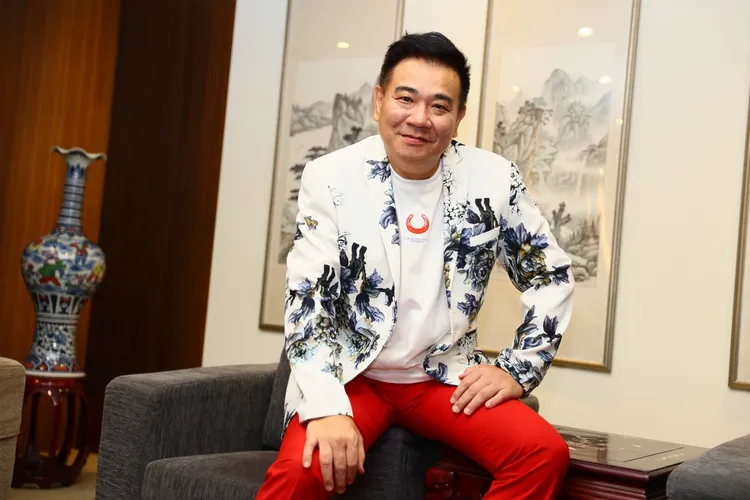 白雲曾一度爆瘦，現體重約90公斤。彭欣偉攝