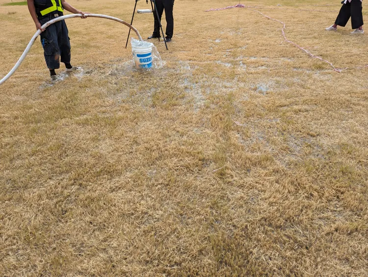 場勘測試。新竹市府提供