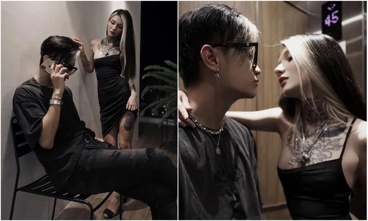 Riana男友是獨立音樂人Ak Benjamin。翻攝自Riana Moreau、Ak Benjamin IG