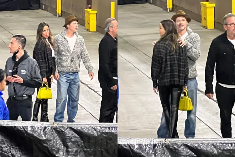 布萊德彼特2022年11月被拍到跟伊內絲一起去看波諾的演唱會。達志