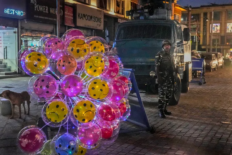 印控克什米爾。美聯社