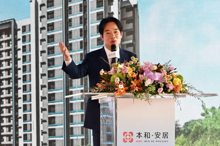 副總統賴清德指出，中央預計在2024年前，達成20萬戶社會住宅的目標。高市府提供