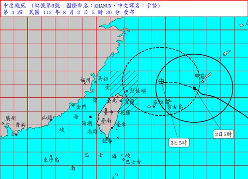 卡努暴風圈將掠過大台北！彭啟明預估：週四風力達停班課標準
