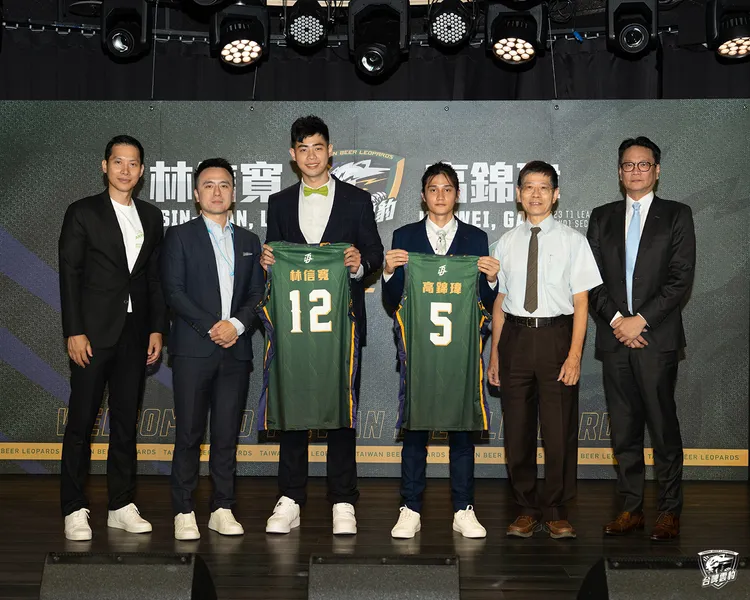 台啤雲豹今年加入兩名新秀大物。台啤雲豹