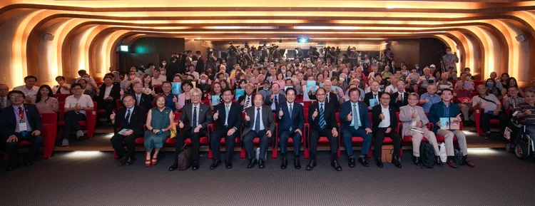 《放眼看天下》新書發表會。總統府提供