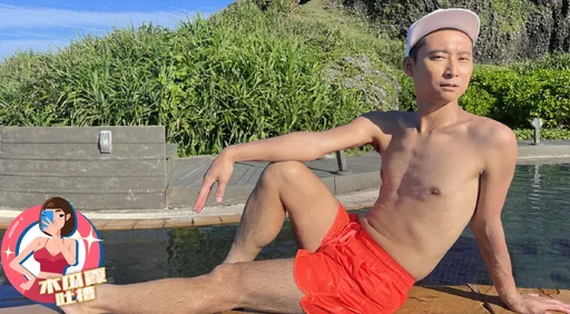 木瓜霞｜浩子38度烈日泡溫泉拍網美照　真的好逼人