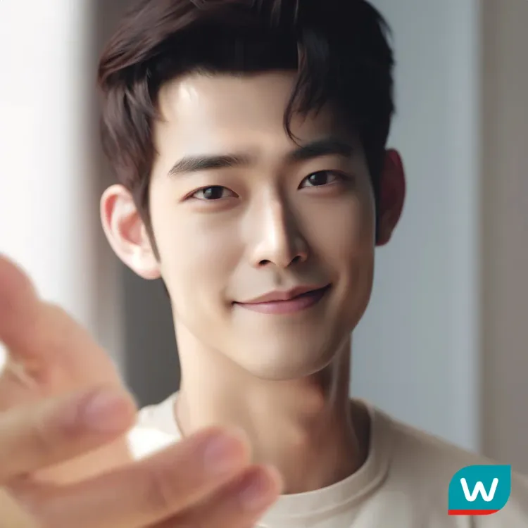 屈臣氏AI天菜暖男代言人「屈先森」。屈臣氏提供