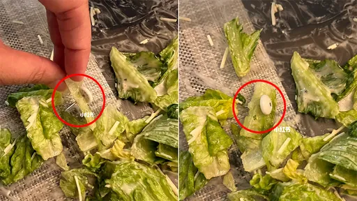 好市多沙拉「吃到圖釘」刺嘴濺血　女顧客：簡直太幸運了