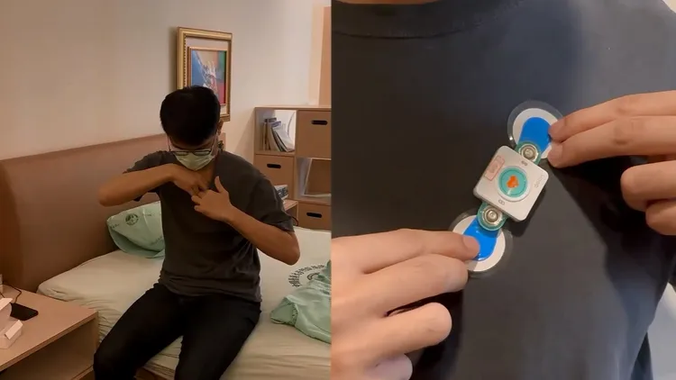 中醫大附醫的居家睡眠檢測系統「智眠檢」，可大幅提升睡眠呼吸中止症的檢測效率。院方提供