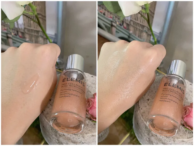 ELEMIS海洋膠原玫瑰微導精華質地清爽好吸收。張家玲攝