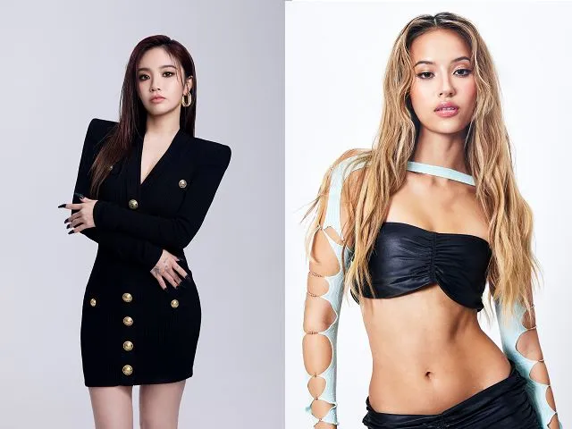 陳芳語（左）攜泰國名模歌姬 Matcha首次合作。KKBOX提供