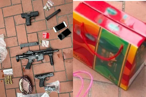 海苔禮盒內藏驚喜?平頭男下一秒GG 路人秒變警!查獲3把槍、子彈42發