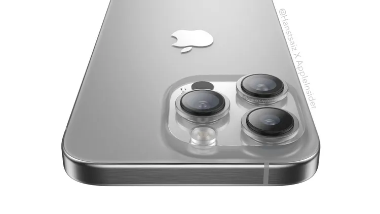 iPhone 15 Pro系列全新鈦灰色概念圖。翻攝AppleInsider