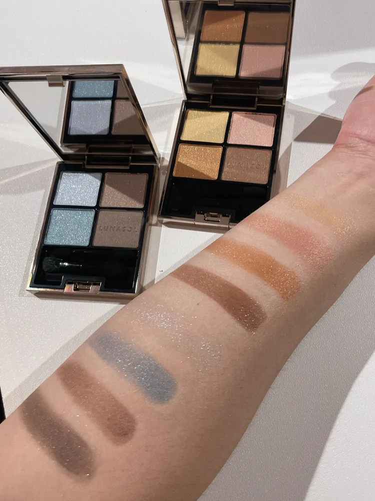 LUNASOL晶巧霓光眼彩盒#20（上）、#EX32（下），各2250元。品牌提供