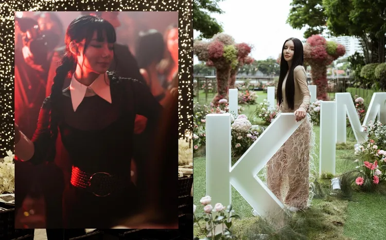 林慧俐換了多套名牌華服。翻攝IG