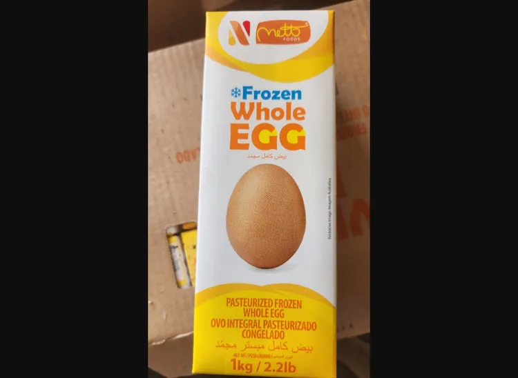 巴西出口「冷凍蛋液」也檢出殘留農藥芬普尼超標。食藥署提供