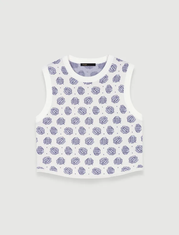 Maje LOGO針織上衣，6590元。品牌提供