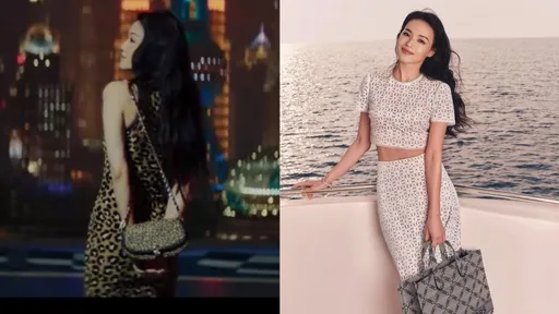 舒淇女神降臨半島酒店 豹紋性感背影引暴動