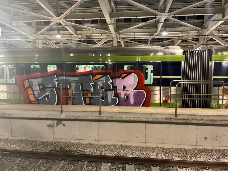 2人只花了14分鐘塗鴉。民眾提供